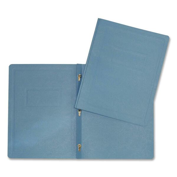 Hilroy Letter Recycled Report Cover - 8 1/2" (215.90 mm) x 11" (279.40 mm) - 3 Fastener - Leatherine - Light Blue - Flat, Durable - 1 Each