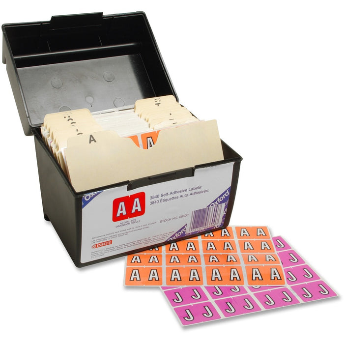Pendaflex Color Coded Label - Alphabet - 1 1/4" (31.75 mm) Width x 15/16" (23.81 mm) Length - Rectangle - 3840 / Box