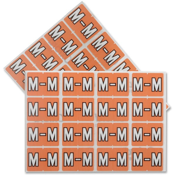 Pendaflex A-Z End End Tab Filing Labels - Alphabet - 1 1/4" (31.75 mm) Width x 15/16" (23.81 mm) Length - Rectangle - Pink - 240 / Pack