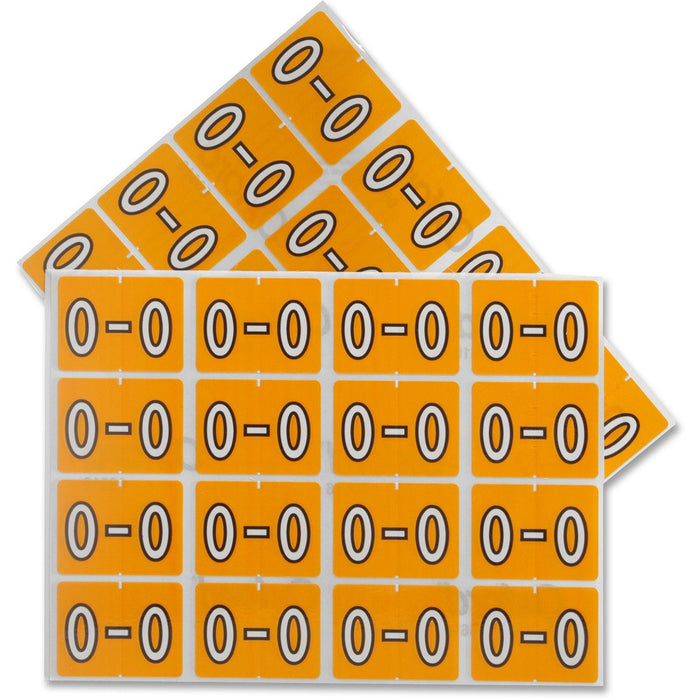 Pendaflex A-Z End End Tab Filing Labels - Alphabet - 1 1/4" (31.75 mm) Width x 15/16" (23.81 mm) Length - Rectangle - Light Orange - 240 / Pack