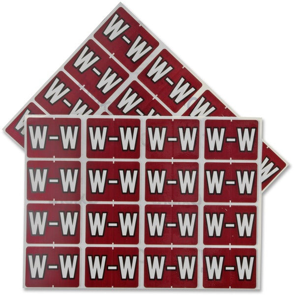 Pendaflex A-Z End End Tab Filing Labels - Alphabet - 1 1/4" (31.75 mm) Width x 15/16" (23.81 mm) Length - Rectangle - Brown - 240 / Pack