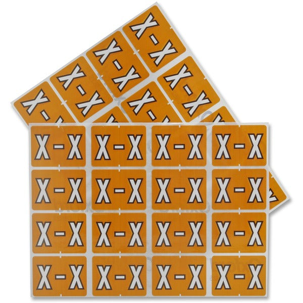 Pendaflex A-Z End End Tab Filing Labels - Alphabet - 1 1/4" (31.75 mm) Width x 15/16" (23.81 mm) Length - Rectangle - Light Brown - 240 / Pack