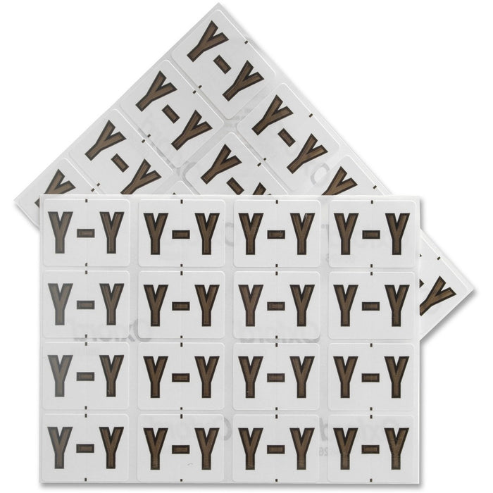 Pendaflex A-Z End End Tab Filing Labels - Alphabet - 1 1/4" (31.75 mm) Width x 15/16" (23.81 mm) Length - Rectangle - White, Gray - 240 / Pack