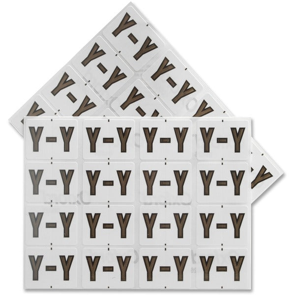 Pendaflex A-Z End End Tab Filing Labels - Alphabet - 1 1/4" (31.75 mm) Width x 15/16" (23.81 mm) Length - Rectangle - White, Gray - 240 / Pack