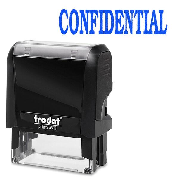 Trodat Self Inking Stamp - Message Stamp - CONFIDENTIAL - 1 Each