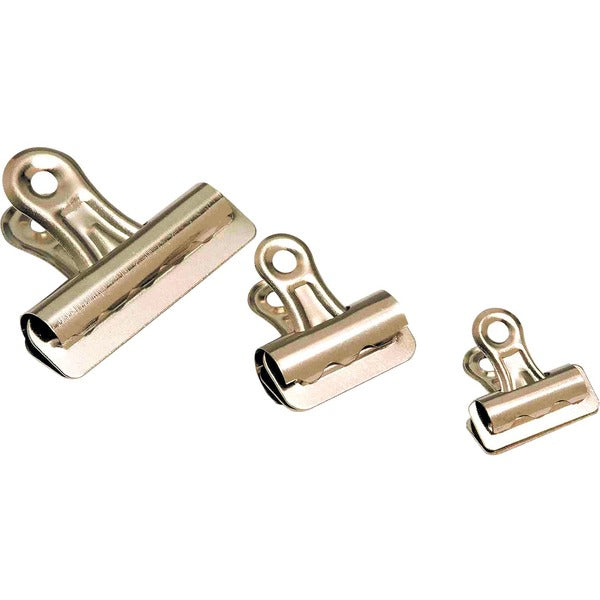 Acme United Chrome Bulldog Clip - 2" (50.80 mm) Width - Steel - 12 / Box