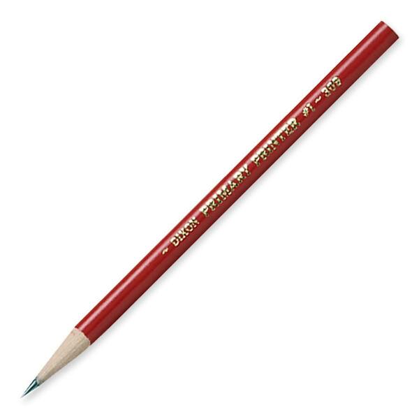 Dixon Primary Printer #1 Pencil - HB - Red Barrel - 1 / Each