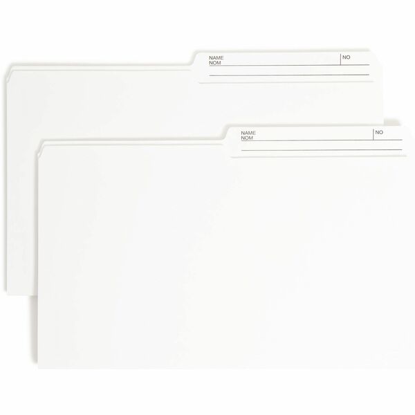 Smead 1/2 Tab Cut Legal Recycled Fastener Folder - 9 1/2" (241.30 mm) x 14 5/8" (371.48 mm) - 3/4" (19.05 mm) Expansion - 1 x 2K Fastener(s) - Assorted Tab Position - 1 Plys - Ivory - 10% Recycled - 50 / Box