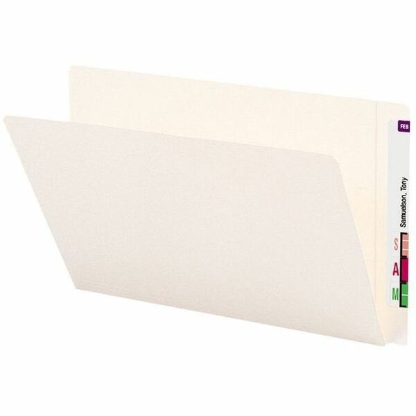Smead Shelf-Master Straight Tab Cut Legal Recycled End Tab File Folder - 9 1/2" (241.30 mm) x 14 5/8" (371.48 mm) - 3/4" (19.05 mm) Expansion - 2 Plys - Ivory - 10% Recycled - 50 / Box