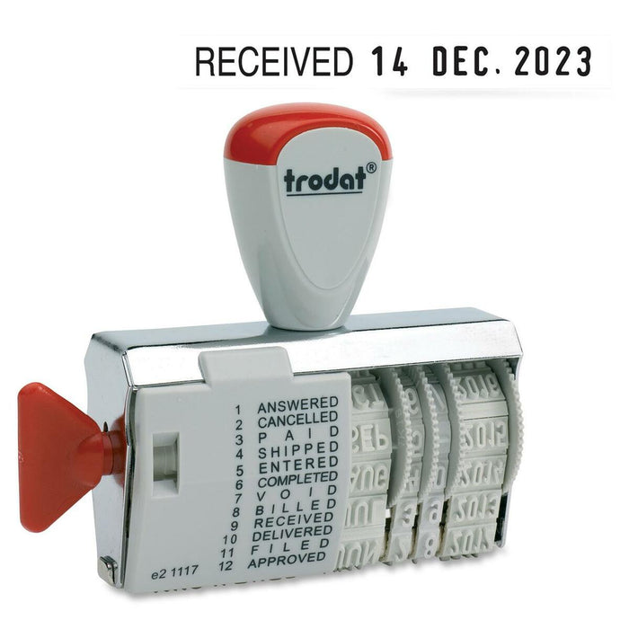 Trodat Dial-A-Phrase Dater Stamp - Date Stamp - No - 1 Each