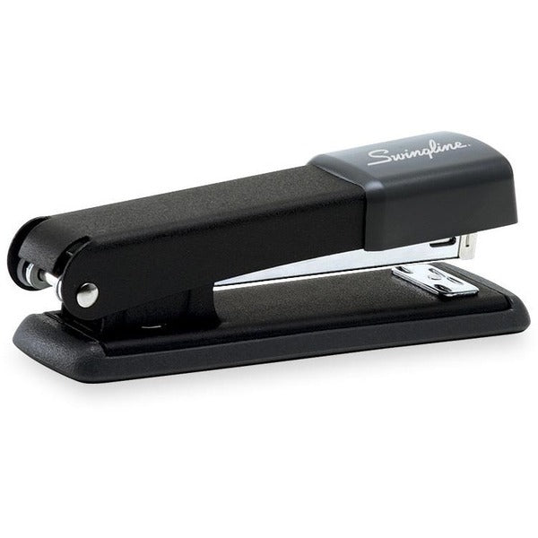 Swingline Ultra Economy Pro Desk Stapler - Staples Upto 25 Sheet of 20lb Paper - Full Strip - Black - Metal, Rubber - 1 Each