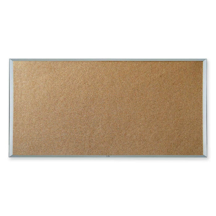 Quartet Wesco Economy Cork Board - 96" (2438.40 mm) Board Height x 48" (1219.20 mm) Board Width - Cork Surface - Aluminum Frame - 1 Each