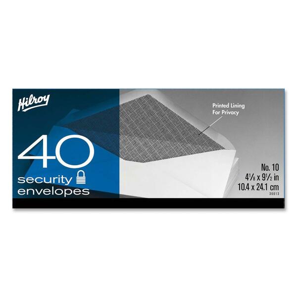 Hilroy High Count Boxed Envelope - Commercial - #10 - 4 1/8" (104.78 mm) Width x 9 1/2" (241.30 mm) Length - 20 lb (9071.85 g) - Gummed - 1 / Box