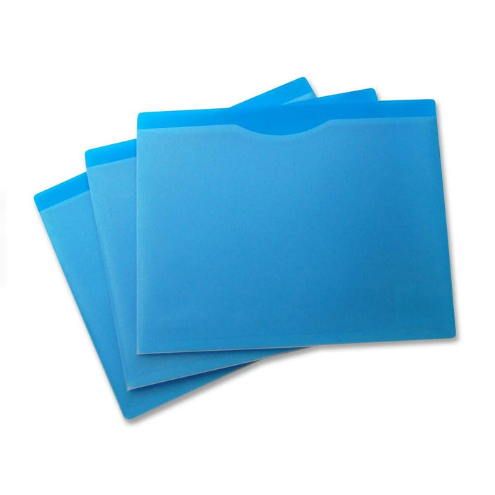VLB Letter No File Jacket - 12" (304.80 mm) x 9 5/8" (244.48 mm) - Capacity1" (25.40 mm) Expansion - Poly - Opaque, Clear - 5 / Pack