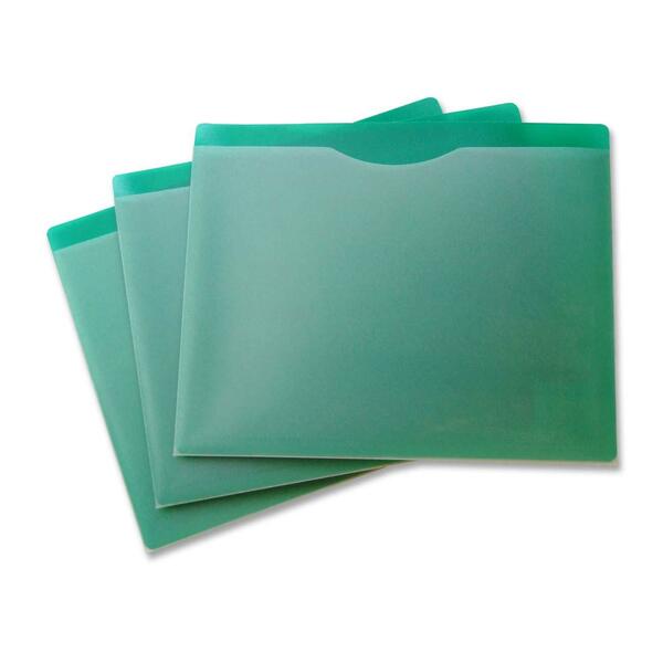 VLB Letter File Jacket - 12" (304.80 mm) x 9 5/8" (244.48 mm) - Capacity1" (25.40 mm) Expansion - Poly - Clear, Opaque - 5 / Pack