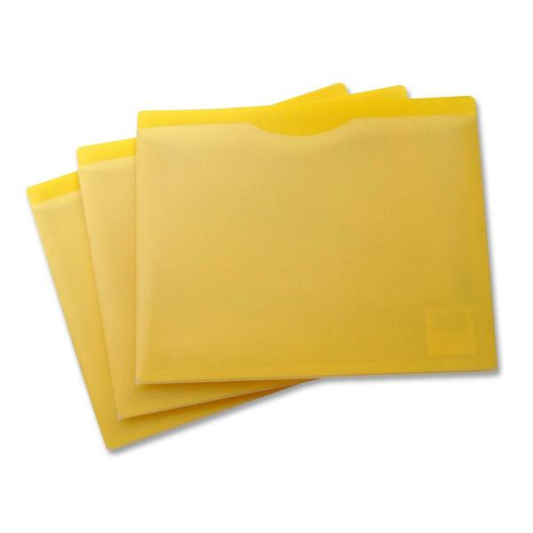 VLB Letter File Jacket - 12" (304.80 mm) x 9 5/8" (244.48 mm) - Capacity1" (25.40 mm) Expansion - Poly - Opaque, Clear - 5 / Pack