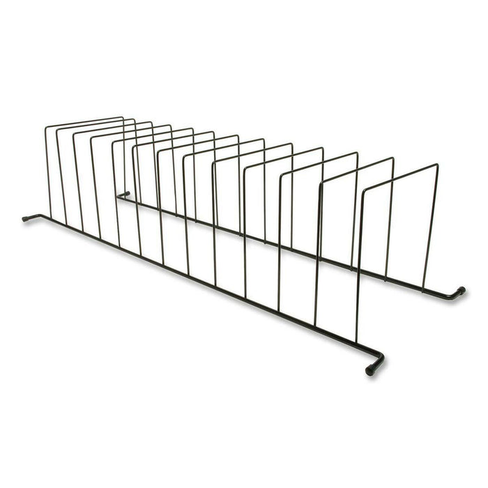 Acme United 12 Sections Collis Files - 12 Compartment(s) - 32" (812.80 mm) Length - Desktop - Black - 1 Each
