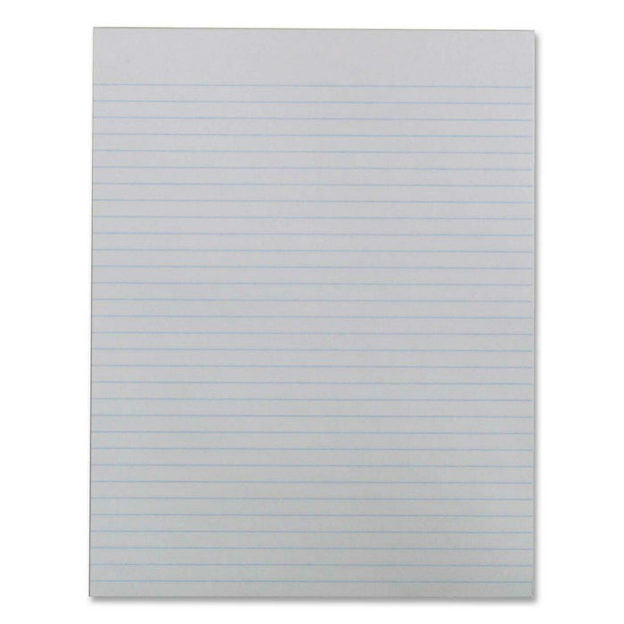 Hilroy Figuring Pad - 96 Sheets - Front Ruling Surface - 0.31" (7.87 mm) Ruled - 8 3/8" (21.26 cm) x 10 7/8" (27.61 cm) Sheet Size - White Paper - 10 / Pack