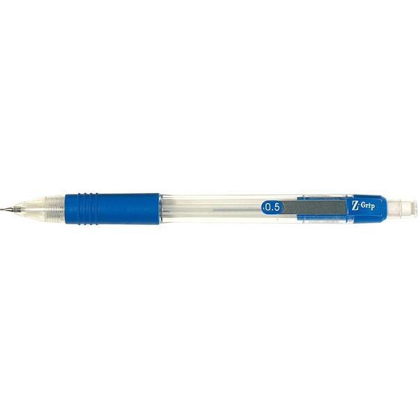 Zebra Pen Z-Grip Mechanical Pencil - 0.7 mm (0.03") Lead - Refillable - Blue Barrel - 1 / Box