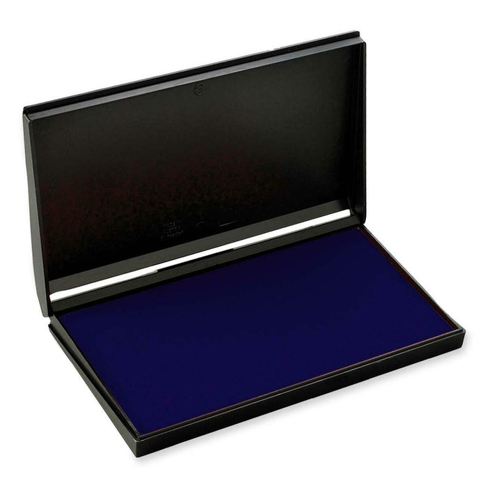 Trodat Re-Inkable Stamp Pad - 6.38" (161.92 mm) Width x 3.56" (90.49 mm) Depth - Blue Ink - 1 Each