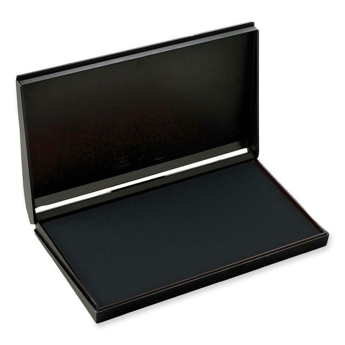 Trodat Re-Inkable Stamp Pad - 6.38" (161.92 mm) Width x 3.56" (90.49 mm) Depth - Black Ink - 1 Each