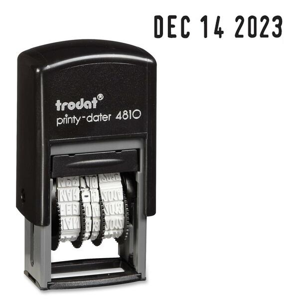 Trodat Printy Pocket Dater Stamp - English - Date Stamp - Recycled - 1 Each