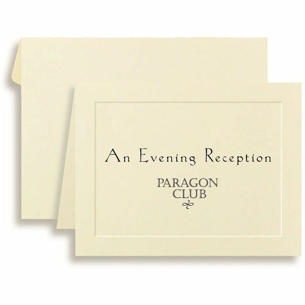 St. James&reg; Overtures Note Cards, Traditional Embossed, Ivory, 40 Sets, 71021 - 4 1/2" (114.30 mm) x 5 1/2" (139.70 mm) - 47 lb (21318.84 g) Basis Weight - Green Seal - Embossed, Acid-free, Lignin-free, Micro Perforated - Ivory - 40 Set