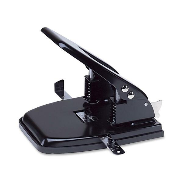Swingline Standard Office Hole Punch - 2 Punch Head(s) - 24 Sheet of 20lb Paper - 1/4" (6.35 mm) Punch Size - Black