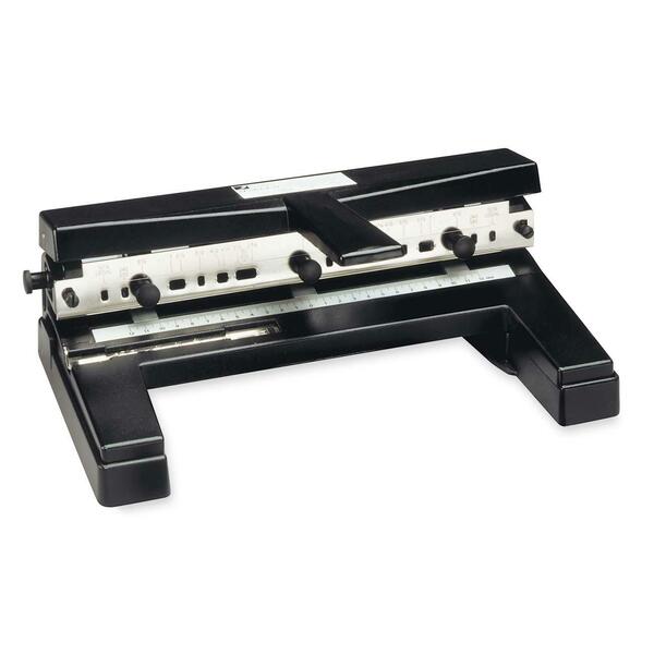 Swingline Heavy Duty Hole Punch - 4 Punch Head(s) - 40 Sheet of 20lb Paper - 9/32" (7.11 mm) Punch Size - Black