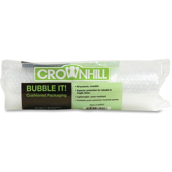 Crownhill Cushion Wrap - 108" (2743.20 mm) Width x 16" (406.40 mm) Length - 187.5 mil (4.8 mm) Thickness - Lightweight - Polyethylene - 1Each