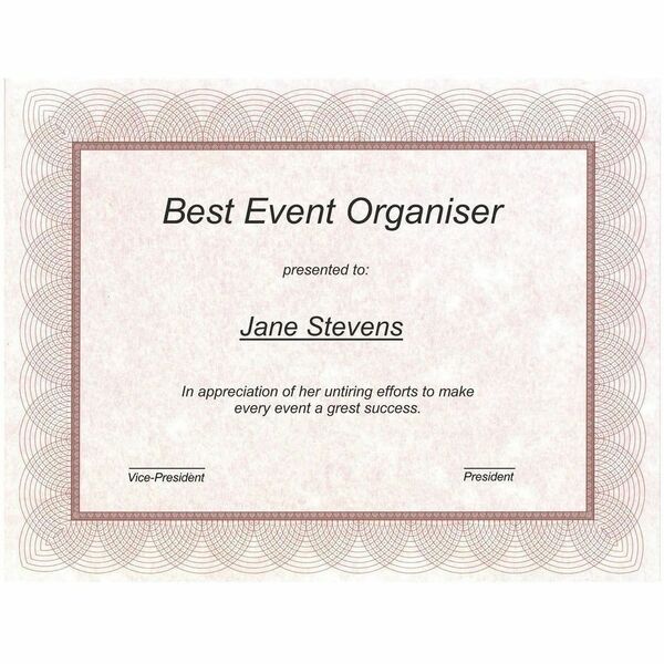 St. James&reg; Regent Certificate - 24 lb (10886.22 g) Basis Weight - "Certificate of Appreciation" - 8.50" (215.90 mm) Width x 11" (279.40 mm) Length - Inkjet, Laser Compatible - Red, Silver - 25 / Pack