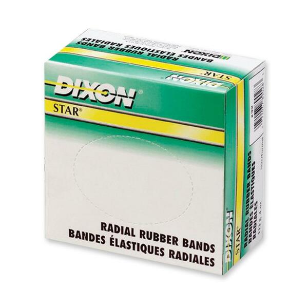 Dixon Star Radial Rubber Band - Size #31 - 1/8"x 2-1/2" , 1/4lb (114g) - 1/Box - Latex-free Rubber