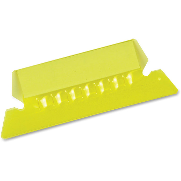 Pendaflex Hanging File Folder Tab - Blank Tab(s) - Yellow Plastic Tab(s) - No - 25 / Pack