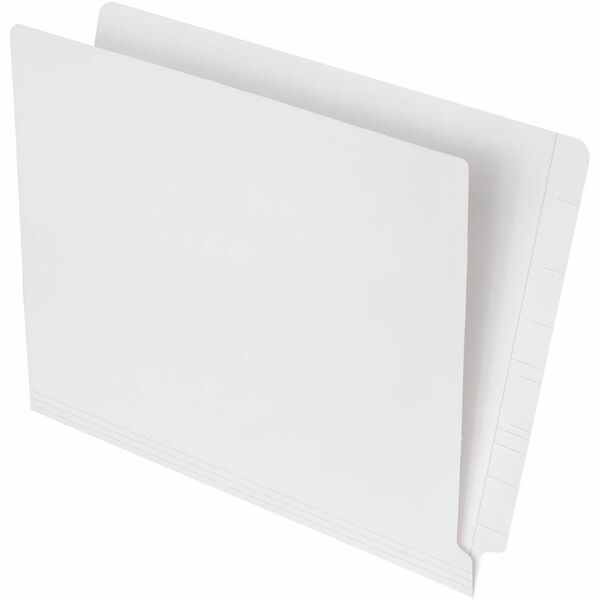 Pendaflex Letter Recycled End Tab File Folder - 10.5 pt. (3.70 mm) - Ivory - Reinforced Tab, Durable, Embossed - 10% Recycled - 100 / Box