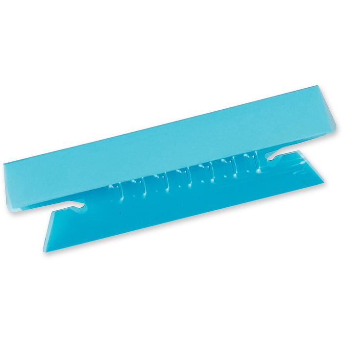 Oxford Hanging File Folder Tab - Blank Tab(s) - Blue Plastic Tab(s) - No - Insertable - 25 / Pack