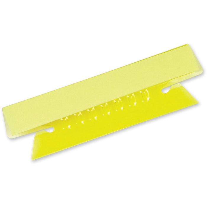 Oxford Hanging File Folder Tab - Blank Tab(s) - Yellow Plastic Tab(s) - No - Insertable - 25 / Pack