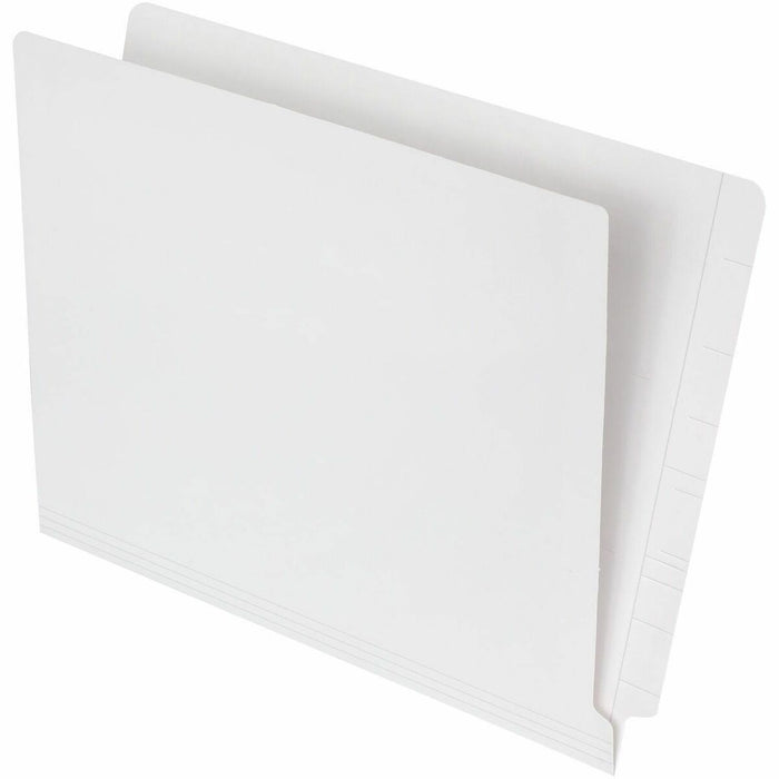 Pendaflex Letter Yes End Tab File Folder - 13.5 pt. (4.75 mm) - Ivory - Reinforced Tab, Durable - 10% Recycled - 100 / Box