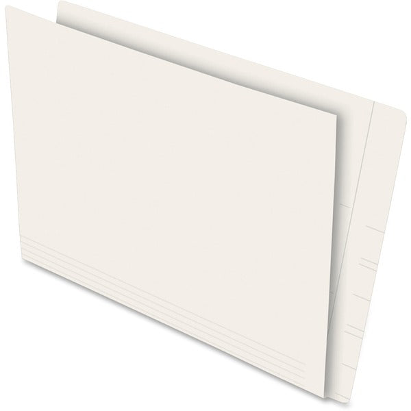 Pendaflex Legal Recycled End Tab File Folder - 13.5 pt. (4.75 mm) - Ivory - Reinforced Tab, Durable - 10% Recycled - 100 / Box