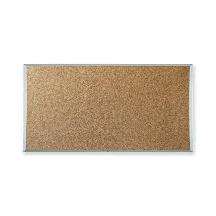 Quartet Webco Bulletin Board - 24" (609.60 mm) Board Height x 36" (914.40 mm) Board Width - Cork Surface - Aluminum Frame - 1 Each