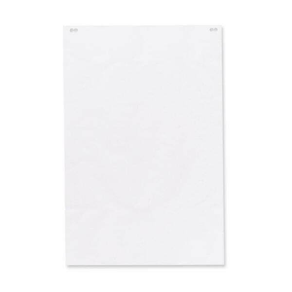 Quartet Plain Bond Flip Chart Easel Pad - 50 Sheets - Plain - 20" x 30" - Punched - 1 Each