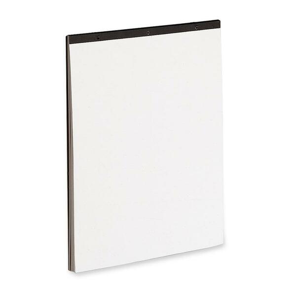 Quartet Plain Bond Flip Chart Easel Pad - 50 Sheets - Plain - 24" x 36" - Punched - 1 Each