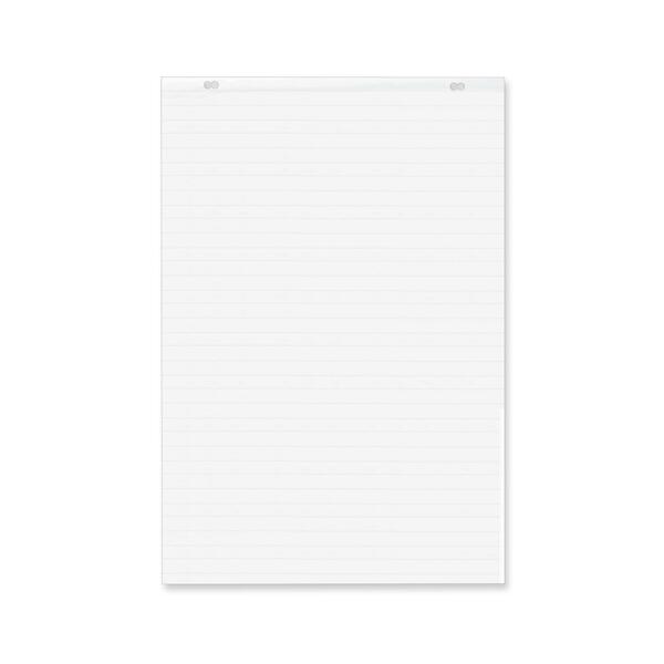 Quartet Lined Bond Flip Chart Easel Pad - 50 Sheets - 24" x 36" - Punched - Recycled - 1 Each