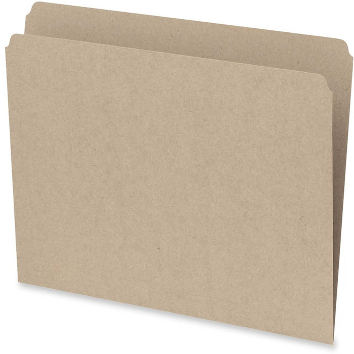 Pendaflex Letter Recycled Top Tab File Folder - 10.5 pt. (3.70 mm) - Sand - Burst Resistance - 60% Recycled - 100 / Box