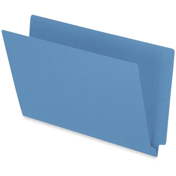 Pendaflex Legal Recycled End Tab File Folder - 9 1/2" (241.30 mm) x 15 1/4" (387.35 mm) - 3/4" (19.05 mm) Expansion - 13.5 pt. (4.75 mm) - Blue - 10% Recycled - 50 / Box