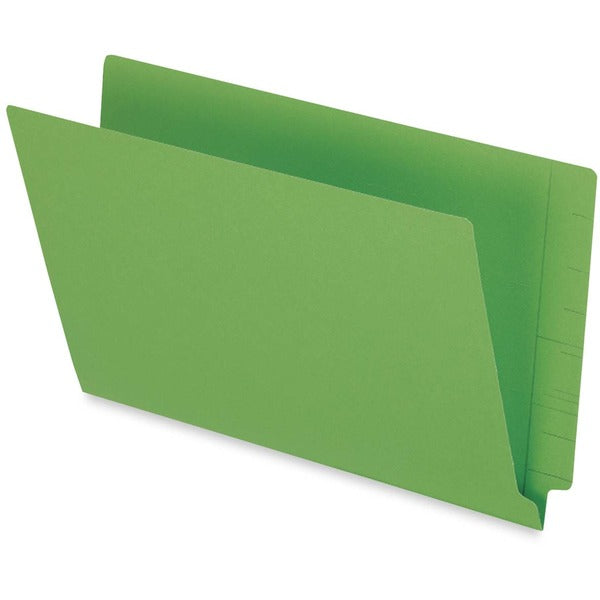 Pendaflex Legal Recycled End Tab File Folder - 9 1/2" (241.30 mm) x 15 1/4" (387.35 mm) - 3/4" (19.05 mm) Expansion - 13.5 pt. (4.75 mm) - Green - 10% Recycled - 50 / Box