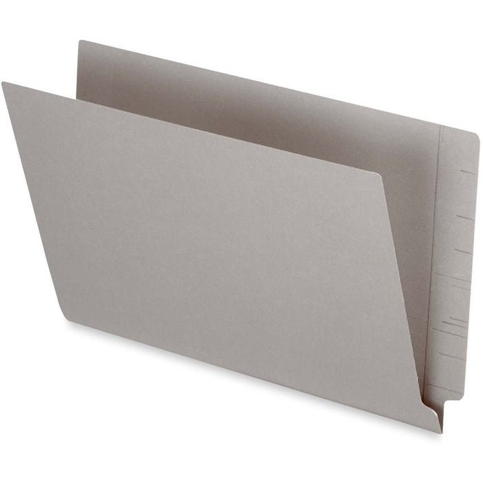 Pendaflex Legal Recycled End Tab File Folder - 3/4" (19.05 mm) Expansion - 13.5 pt. (4.75 mm) - Gray - Heavyweight - 10% Recycled - 50 / Box