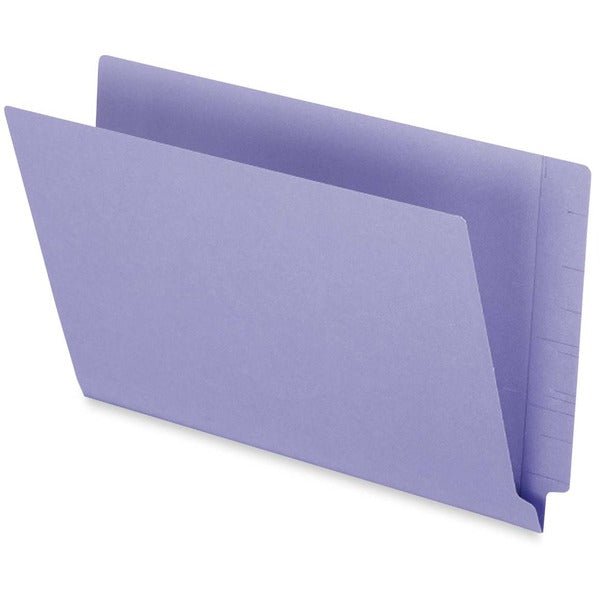 Pendaflex Legal Recycled End Tab File Folder - 3/4" (19.05 mm) Expansion - 13.5 pt. (4.75 mm) - Purple - Heavyweight - 10% Recycled - 50 / Box