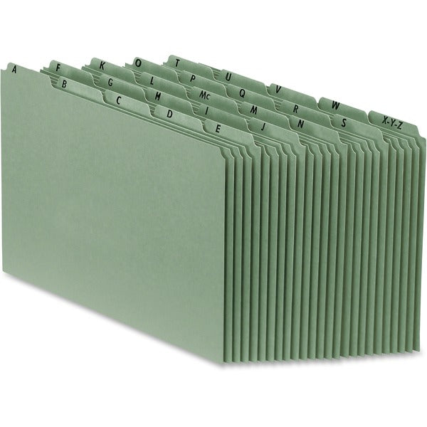 Pendaflex Plain Tab File Guide - Printed Tab(s) - Character - A-Z - Letter - Pressboard Divider - Assorted Tab(s) - 30% Recycled - 25 / Set