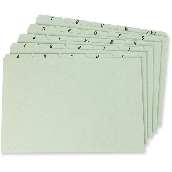 Pendaflex Plain Tab File Guide - Printed Tab(s) - Character - A-Z - Legal - Assorted Tab(s) - 30% Recycled - 25 / Set