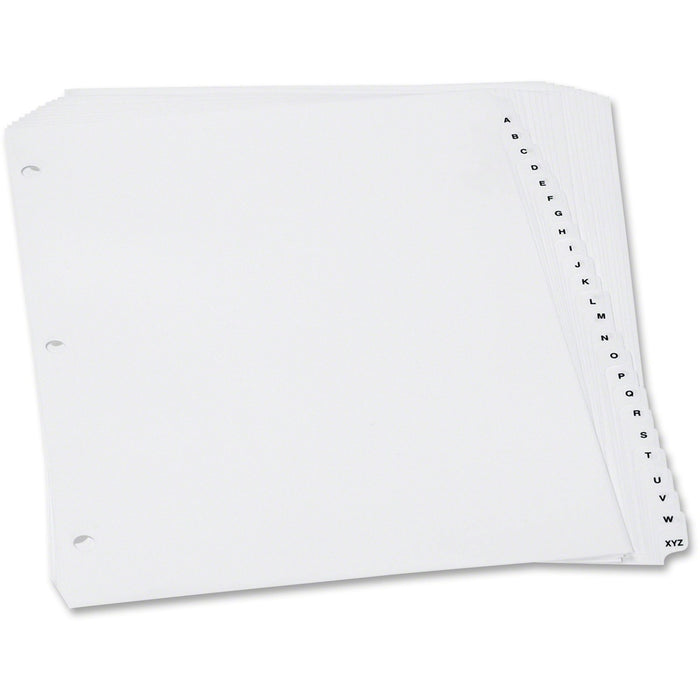 Oxford Poly Tab Index Divider - Printed Tab(s) - Character - A-Z - 12 Tab(s)/Set - Letter - 3 Hole Punched - Polypropylene Divider - Recycled - 1 / Set